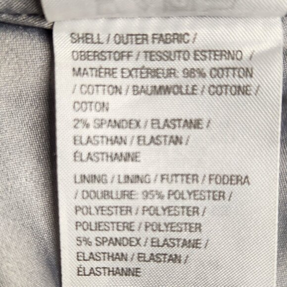 Isaac Mizrahi Live! Size 22W Seersucker Motorcycle Jacket Gray White Striped - Picture 5 of 6